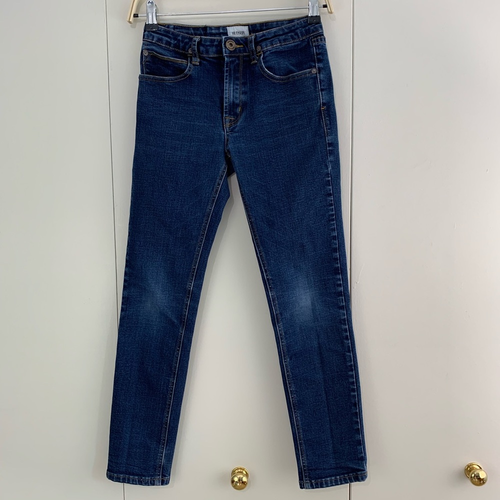 Hudson 12 girls skinny adjustable waist jeans